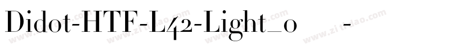 Didot-HTF-L42-Light_0手机版字体转换