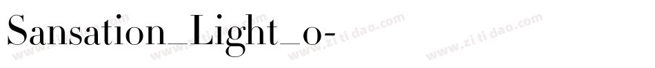 Sansation_Light_0字体转换
