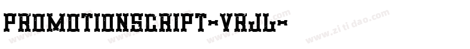 PromotionScript-vrjL字体转换