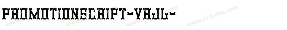 PromotionScript-vrjL字体转换