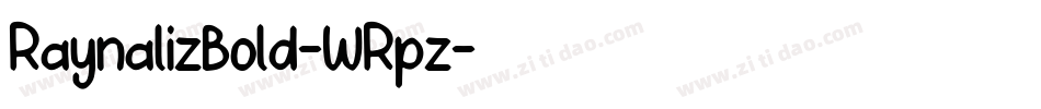 RaynalizBold-WRpz字体转换