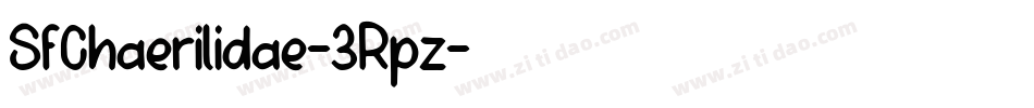 SfChaerilidae-3Rpz字体转换