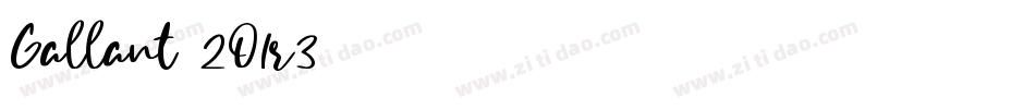 Gallant-2O1r3字体转换