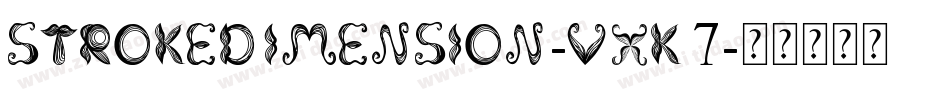 StrokeDimension-vXK7字体转换