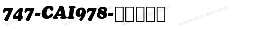 747-CAI978字体转换