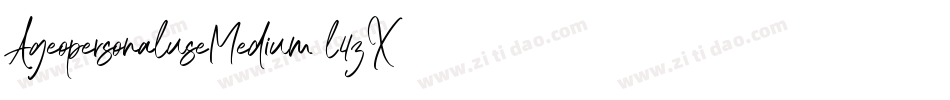 AgeopersonaluseMedium-l4zX字体转换