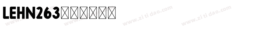 LEHN263字体转换