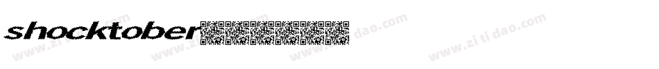 shocktober字体转换