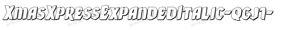 XmasXpressExpandedItalic-qgj1字体转换