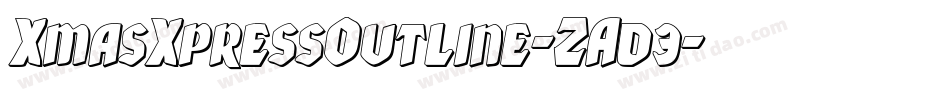 XmasXpressOutline-ZAd3字体转换