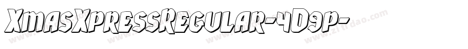 XmasXpressRegular-4D9p字体转换