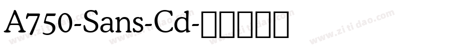 A750-Sans-Cd字体转换