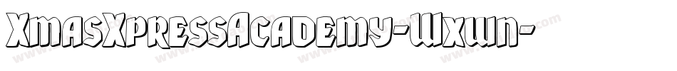 XmasXpressAcademy-Wxwn字体转换
