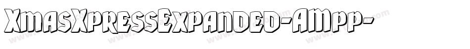 XmasXpressExpanded-AMpp字体转换