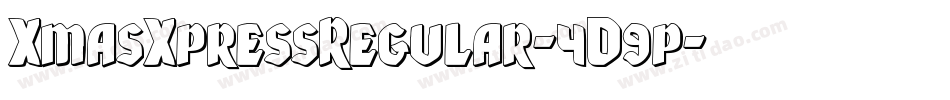 XmasXpressRegular-4D9p字体转换