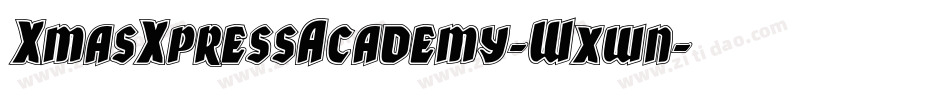 XmasXpressAcademy-Wxwn字体转换