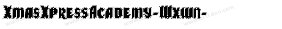XmasXpressAcademy-Wxwn字体转换