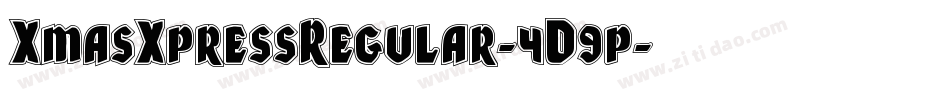 XmasXpressRegular-4D9p字体转换