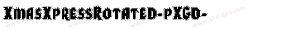 XmasXpressRotated-pXGd字体转换