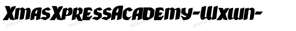 XmasXpressAcademy-Wxwn字体转换
