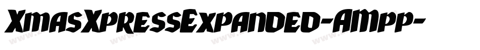 XmasXpressExpanded-AMpp字体转换
