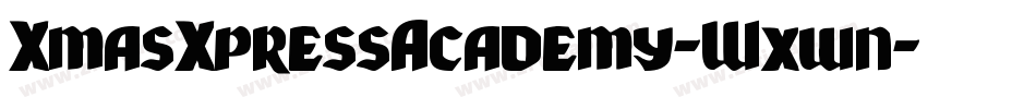 XmasXpressAcademy-Wxwn字体转换