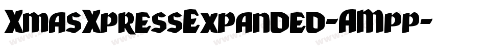 XmasXpressExpanded-AMpp字体转换
