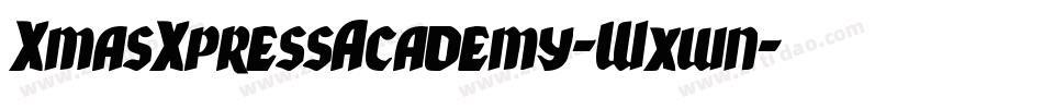 XmasXpressAcademy-Wxwn字体转换