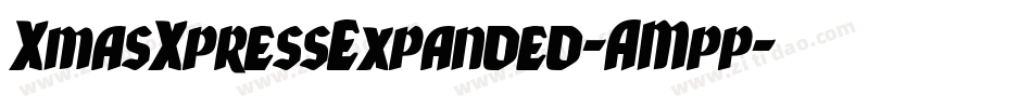 XmasXpressExpanded-AMpp字体转换