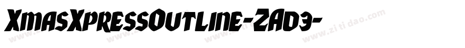 XmasXpressOutline-ZAd3字体转换