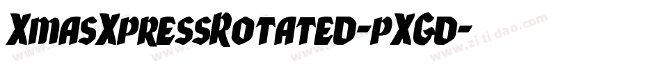 XmasXpressRotated-pXGd字体转换