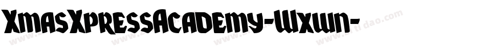 XmasXpressAcademy-Wxwn字体转换