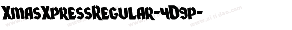 XmasXpressRegular-4D9p字体转换