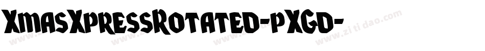 XmasXpressRotated-pXGd字体转换
