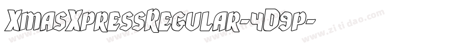 XmasXpressRegular-4D9p字体转换