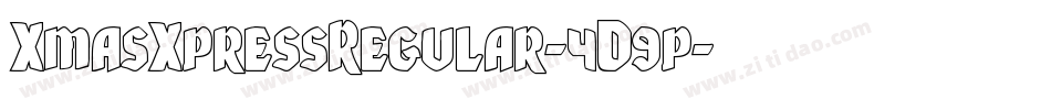 XmasXpressRegular-4D9p字体转换