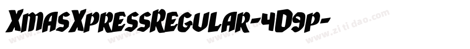 XmasXpressRegular-4D9p字体转换