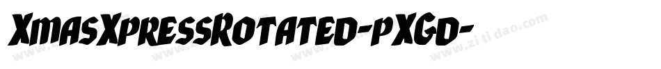 XmasXpressRotated-pXGd字体转换