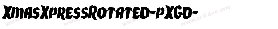 XmasXpressRotated-pXGd字体转换