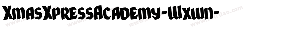 XmasXpressAcademy-Wxwn字体转换