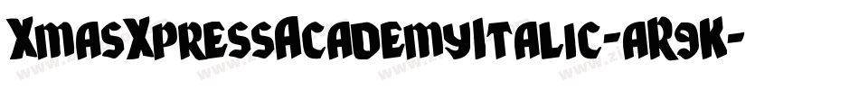 XmasXpressAcademyItalic-aR9K字体转换