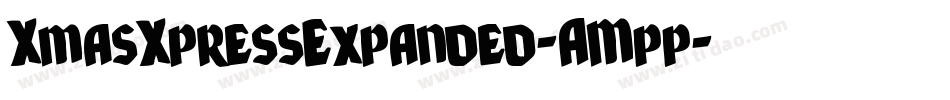 XmasXpressExpanded-AMpp字体转换