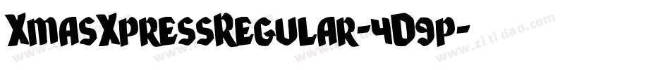 XmasXpressRegular-4D9p字体转换