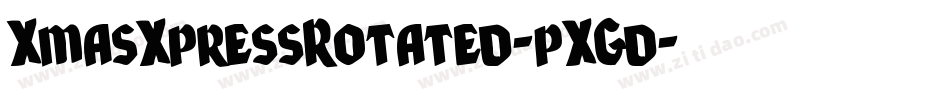 XmasXpressRotated-pXGd字体转换