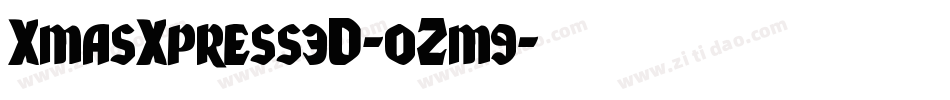 XmasXpress3D-0Zm9字体转换