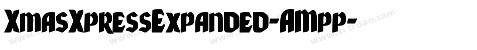 XmasXpressExpanded-AMpp字体转换