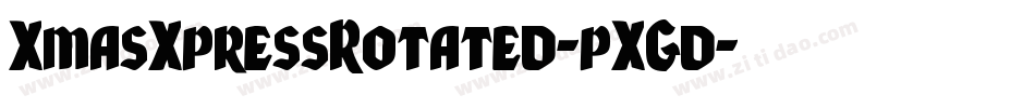 XmasXpressRotated-pXGd字体转换