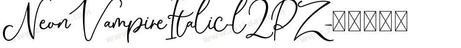 NeonVampireItalic-l2PZ字体转换