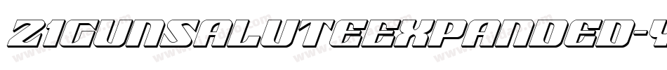 21GunSaluteExpanded-yWxY字体转换