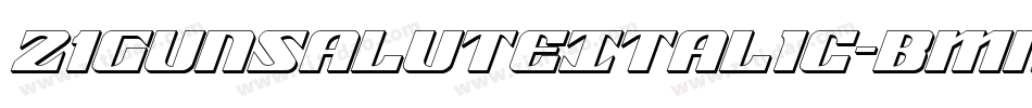 21GunSaluteItalic-BMnd字体转换